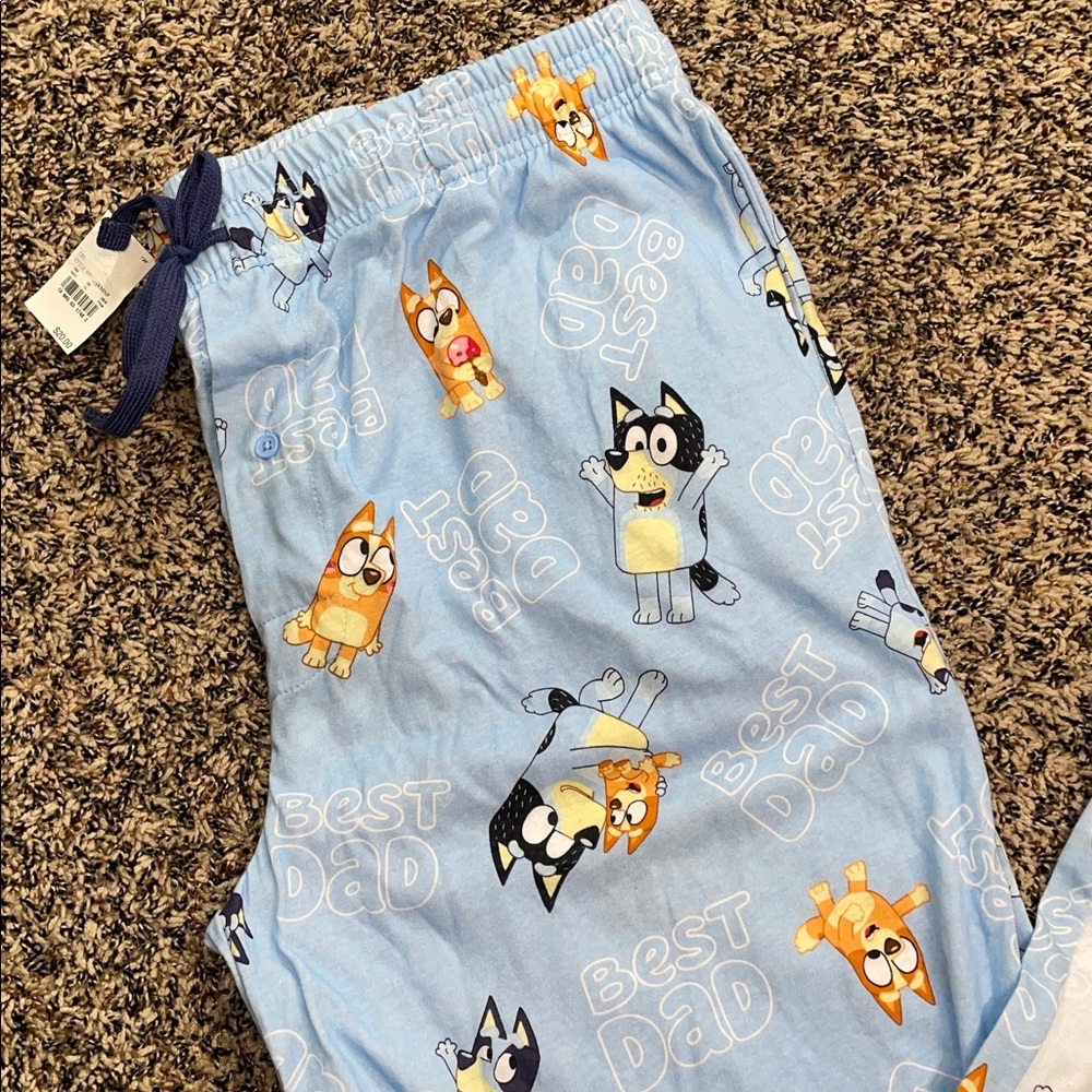 Bluey Graphic Lounge Pants “Best Dad” Various Sizes | NWT - Picture 2 of 9